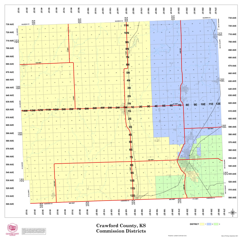 District Map CRAWFORD COUNTY KS